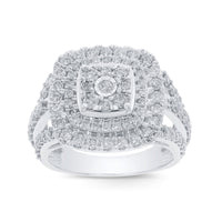 
              10K WHITE GOLD 2.25 CARAT WOMEN REAL DIAMOND ENGAGEMENT RING WEDDING RING BRIDAL
            