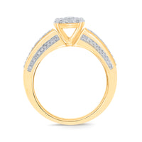 
              10K YELLOW GOLD .75 CARAT WOMEN REAL DIAMOND ENGAGEMENT RING WEDDING RING BRIDAL
            