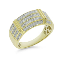
              10K YELLOW GOLD .60 CARAT MENS REAL DIAMOND ENGAGEMENT WEDDING PINKY RING BAND
            