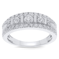 
              10K WHITE GOLD 1.25 CARAT WOMEN REAL DIAMOND ENGAGEMENT RING WEDDING RING BRIDAL BAND
            