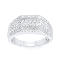 
              10K WHITE GOLD .75 CARAT REAL DIAMOND ENGAGEMENT RING WEDDING RING BRIDAL BAND
            
