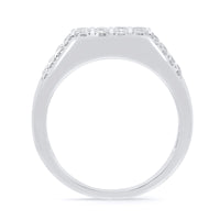 
              10K WHITE GOLD .75 CARAT REAL DIAMOND ENGAGEMENT RING WEDDING RING BRIDAL BAND
            