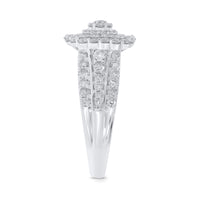 
              10K WHITE GOLD 1.50 CARAT WOMEN REAL DIAMOND ENGAGEMENT RING WEDDING RING BRIDAL
            