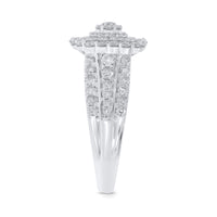 
              10K WHITE GOLD 1.35 CARAT WOMEN REAL DIAMOND ENGAGEMENT RING WEDDING RING BRIDAL
            