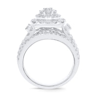 
              10K WHITE GOLD 2 CARAT WOMEN REAL DIAMOND ENGAGEMENT RING WEDDING RING BRIDAL
            