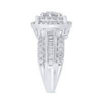 
              10K WHITE GOLD 2.50 CARAT WOMEN REAL DIAMOND ENGAGEMENT RING WEDDING RING BRIDAL
            