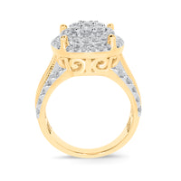 
              10K YELLOW GOLD 2.50 CARAT WOMEN REAL DIAMOND ENGAGEMENT RING WEDDING RING BRIDAL
            