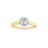 
              10K YELLOW GOLD .60 CARAT CENTER .31 CARAT WOMEN REAL DIAMOND ENGAGEMENT RING WEDDING RING BRIDAL
            