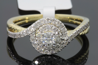 
              10K YELLOW GOLD .60 CARAT WOMEN DIAMOND ENGAGEMENT RING WEDDING BRIDAL
            