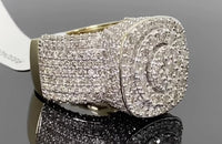 
              10K YELLOW GOLD 5.50 CARAT MENS REAL DIAMOND ENGAGEMENT WEDDING PINKY RING BAND
            