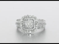 
              10K WHITE GOLD 1.50 CARAT WOMEN REAL DIAMOND ENGAGEMENT RING WEDDING RING BRIDAL
            