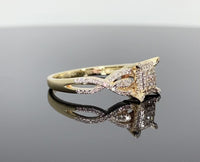 
              10K YELLOW GOLD .50 CARAT WOMEN REAL DIAMOND ENGAGEMENT RING WEDDING RING BRIDAL
            