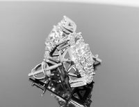 
              10K WHITE GOLD 1.50 CARAT MENS WOMENS 13 MM 100% GENUINE DIAMONDS EARRING STUDS
            