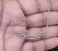 
              10K WHITE GOLD .30 CARAT REAL DIAMOND NECKLACE
            