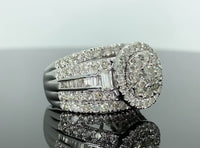 
              10K WHITE GOLD 3.25 CARAT WOMEN REAL DIAMOND ENGAGEMENT RING WEDDING RING BRIDAL
            