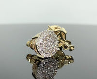 
              10K YELLOW GOLD 1.15 CARAT MENS/WOMENS 10 mm 100% GENUINE DIAMONDS EARRING STUDS
            