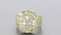 
              10K YELLOW GOLD 4.25 CARAT MENS REAL DIAMOND ENGAGEMENT WEDDING PINKY RING BAND
            