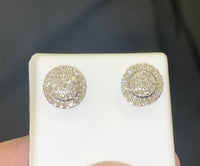
              10K YELLOW GOLD 1.10 CARAT 11 MM 100% GENUINE DIAMONDS MENS/WOMENS EARRING STUDS
            
