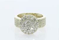 
              10K YELLOW GOLD 3 CARAT MENS REAL DIAMOND ENGAGEMENT WEDDING PINKY RING BAND
            