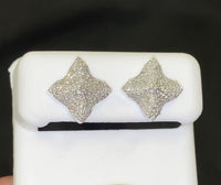
              10K WHITE GOLD .75 CARAT 13 MM 100% GENUINE DIAMONDS MENS/WOMENS EARRING STUDS
            