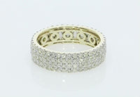 
              10K YELLOW GOLD 2.75 CARAT MENS REAL DIAMOND ENGAGEMENT WEDDING PINKY RING ETERNITY INFINITY BAND - SIZE 10
            
