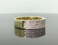 
              10K SOLID YELLOW GOLD 1.15 CARAT REAL DIAMOND ENGAGEMENT RING WEDDING PINKY BAND
            