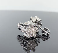
              10K WHITE GOLD 1.35 CARAT MENS WOMENS 10 MM 100% GENUINE DIAMONDS EARRING STUDS
            