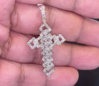 
              10K YELLOW GOLD 1.25 CARAT 1.75 INCHES REAL DIAMOND MEN CROSS PENDANT CHARM CROSS
            