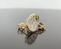 
              10K YELLOW GOLD .65 CARAT MENS WOMENS 9mm 100% GENUINE DIAMONDS EARRING STUDS
            