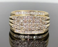 
              10K YELLOW GOLD 1.60 CARAT MENS REAL DIAMOND ENGAGEMENT WEDDING PINKY RING BAND
            