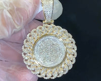 
              10K YELLOW GOLD 4 CARAT REAL DIAMONDS 18.25 GRAMS LARGE 2" CROSS PENDANT CHARM PIECE
            