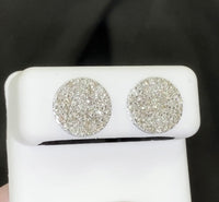
              10K WHITE GOLD 1.50 CARAT 11 MM 100% GENUINE DIAMONDS MENS/WOMENS EARRING STUDS
            
