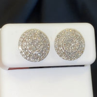 
              10K YELLOW GOLD .85 CARAT 11 MM 100% GENUINE DIAMONDS MENS/WOMENS EARRING STUDS
            