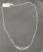 
              10K WHITE GOLD .30 CARAT REAL DIAMOND NECKLACE
            