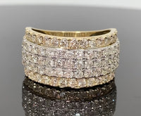 
              10K YELLOW GOLD 3.75 CARAT MENS REAL DIAMOND ENGAGEMENT WEDDING PINKY RING BAND
            