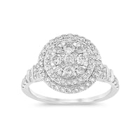 
              10K WHITE GOLD 1.25 CARAT WOMEN REAL DIAMOND ENGAGEMENT RING WEDDING RING BRIDAL
            