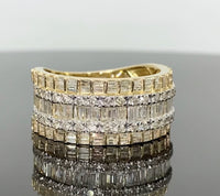 
              10K YELLOW GOLD 2.50 CARAT MENS REAL DIAMOND ENGAGEMENT WEDDING PINKY RING BAND
            