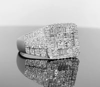
              10K SOLID WHITE GOLD 1.15 CARAT REAL DIAMOND ENGAGEMENT RING WEDDING PINKY BAND
            