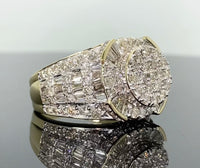 
              10K SOLID YELLOW GOLD 4.25 CARAT REAL DIAMOND ENGAGEMENT RING WEDDING PINKY BAND
            