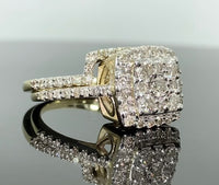 
              10K YELLOW GOLD 1.25 CARAT WOMEN REAL DIAMOND ENGAGEMENT RING WEDDING BAND BRIDAL SET
            