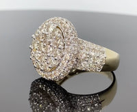 
              10K YELLOW GOLD 5.50 CARAT MENS REAL DIAMOND ENGAGEMENT WEDDING PINKY RING BAND
            