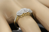 
              10K YELLOW GOLD .60 CARAT WOMENS REAL DIAMOND BRIDAL WEDDING ENGAGEMENT RING
            